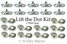 Load image into Gallery viewer, Lift the Dot Snap Fastener's, 2 Hole base stud, Socket &amp; Backing Plate LONG PRONG
