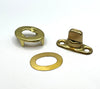 Common Sense Fasteners - Gilt Brass 6mm Turnbuttons, Washer and Eyelet Set
