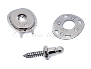 Lift the Dot Kit, Socket and Plate, Screw Studs with 5/8" thread for Boat Canopy Canvas Cover