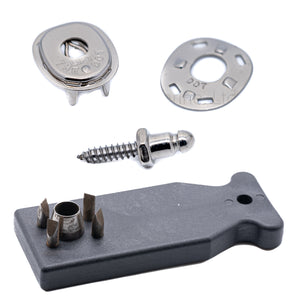Lift the Dot Kit, Socket and Plate, Screw Studs with 5/8" thread for Boat Canopy Canvas Cover