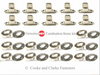 Common Sense Fastener Kit with Screws - DOT 8mm/Double-Height Turn Buttons, Eyelets, Washers and #6 Screws